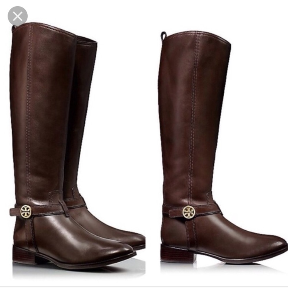 Tory Burch Bristol Coconut Riding Boots